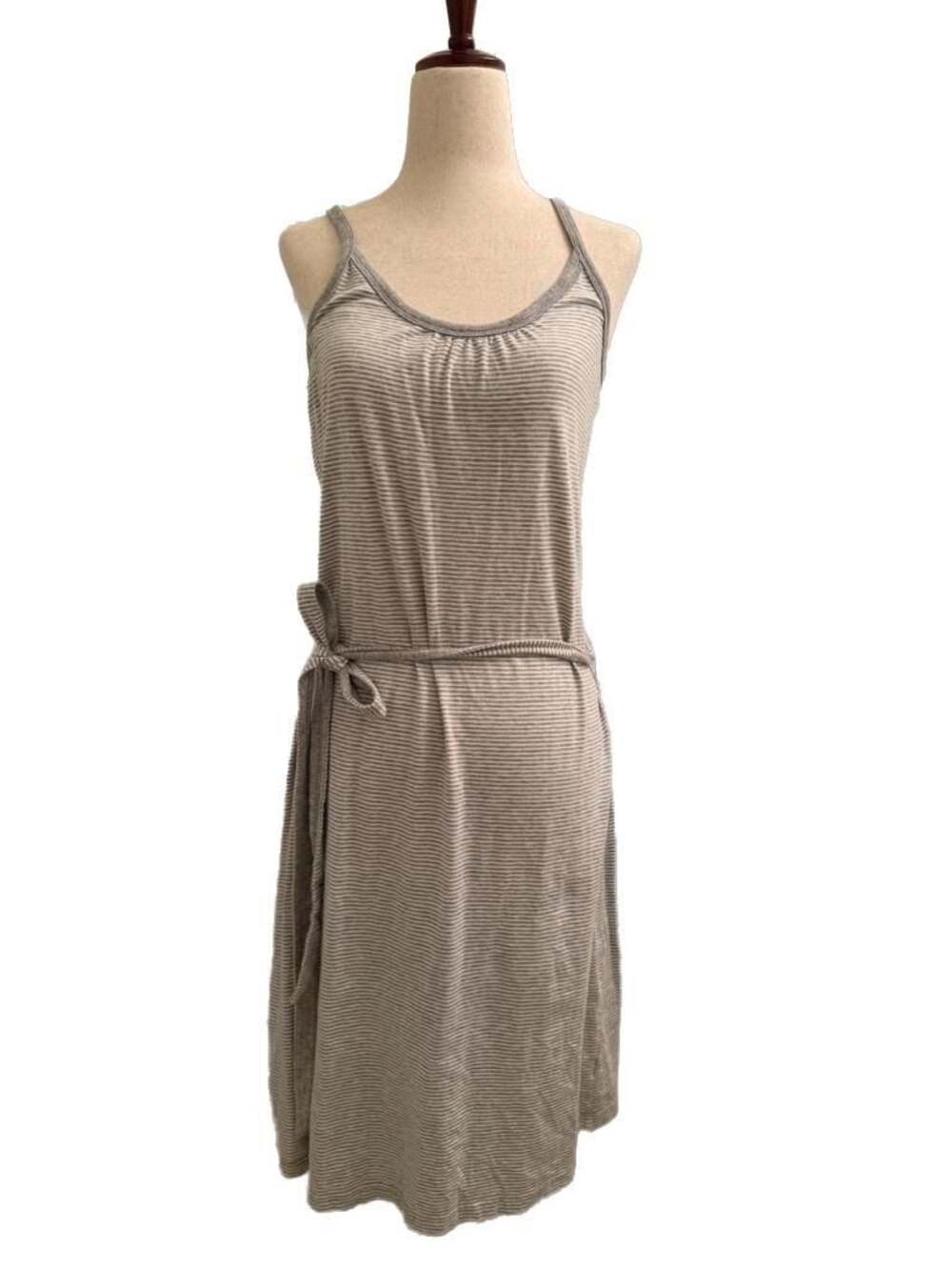 Gap Striped Racerback Tank Dress with Tie Waist Y2K